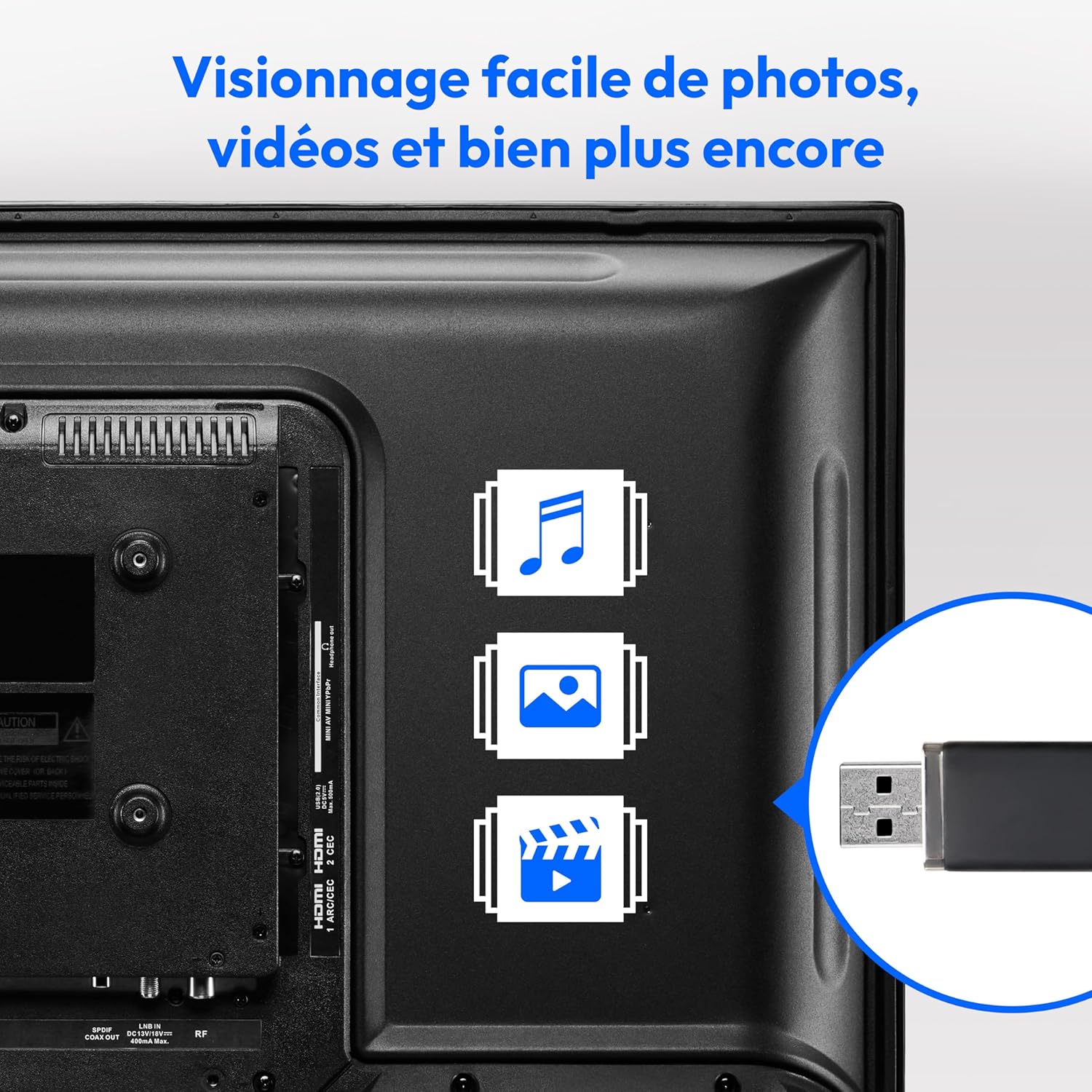 MEDION E14080 (MD 30224) Téléviseur Full HD 100,3 cm (40 Pouces) (Lecteur DVD intégré, récepteur Triple Tuner DVB-T2 DVB-C DVB-S2, 2 x HDMI, VGA, USB, Mediaplayer, CI+)