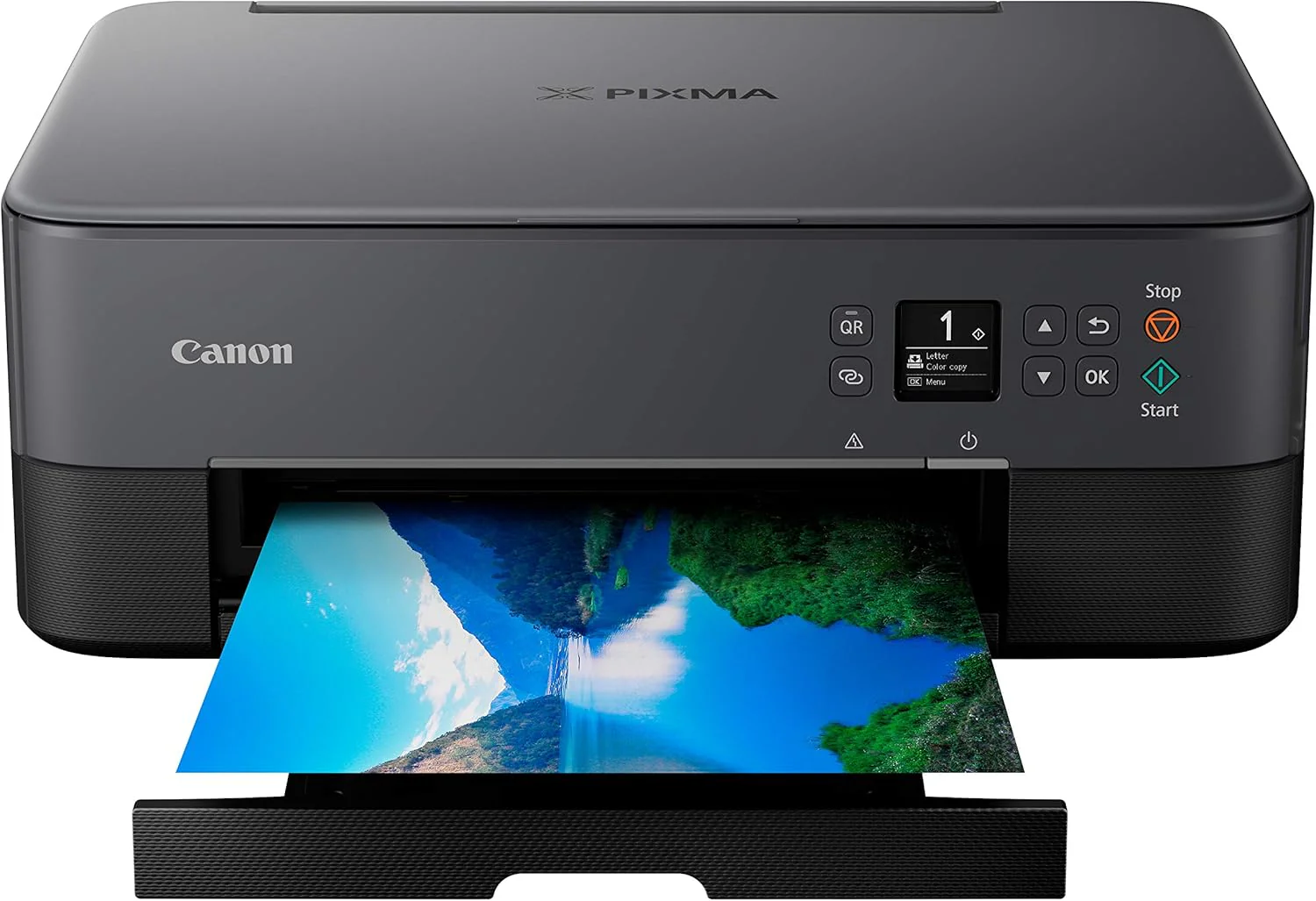 Canon PIXMA TR8620a - All-in-One Printer Home Office|Copier|Scanner|Fax|Auto Document Feeder | Photo, Document | Airprint (R), Android, Black, Works with Alexa