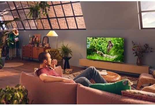 Philips 50PUS7609 Smart TV LED 4K - Écran 50 Pouces avec Plate-Forme Pixel Precise Ultra HD Titan OS et Son Dolby Atmos, Fonctionne avec Alexa et l’Assistant Vocal Google - Gris Anthracite