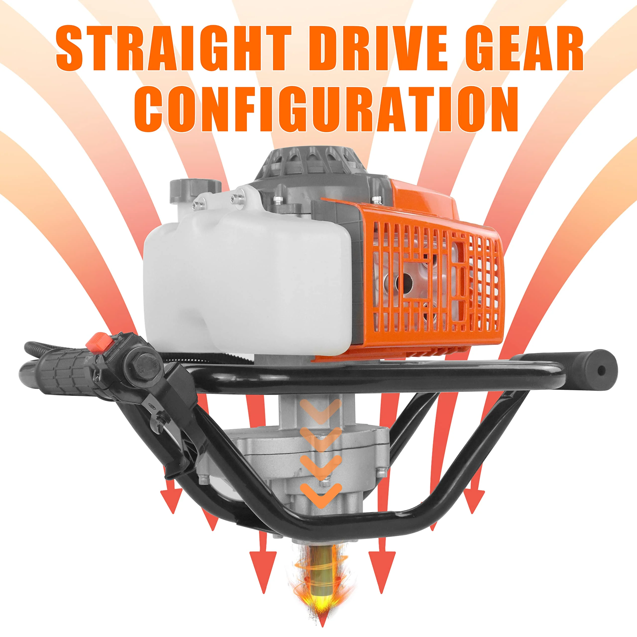 NEOTEC 72CC 2-Stroke Gas Powered Earth Auger Post Fence Hole Digger