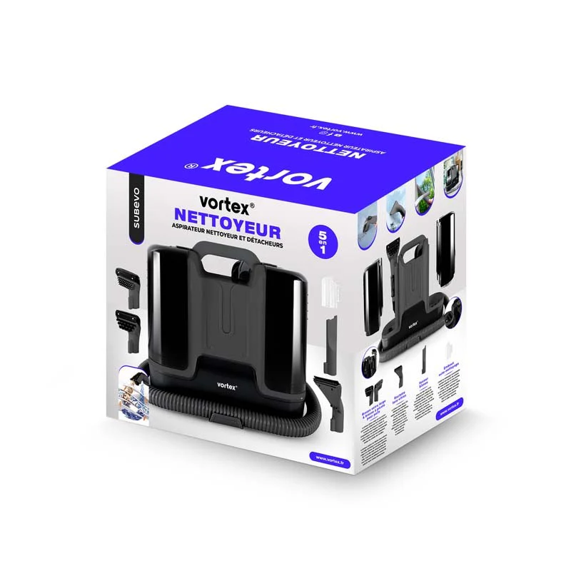 Aspirateur Nettoyeur et détacheur noir SUBEVO Vortex