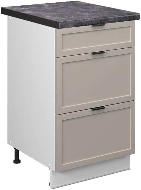 Vicco Meuble pour Four Fame-Line, Blanc Haute Brillance/Blanc, 60 cm avec étagères Ouvertes