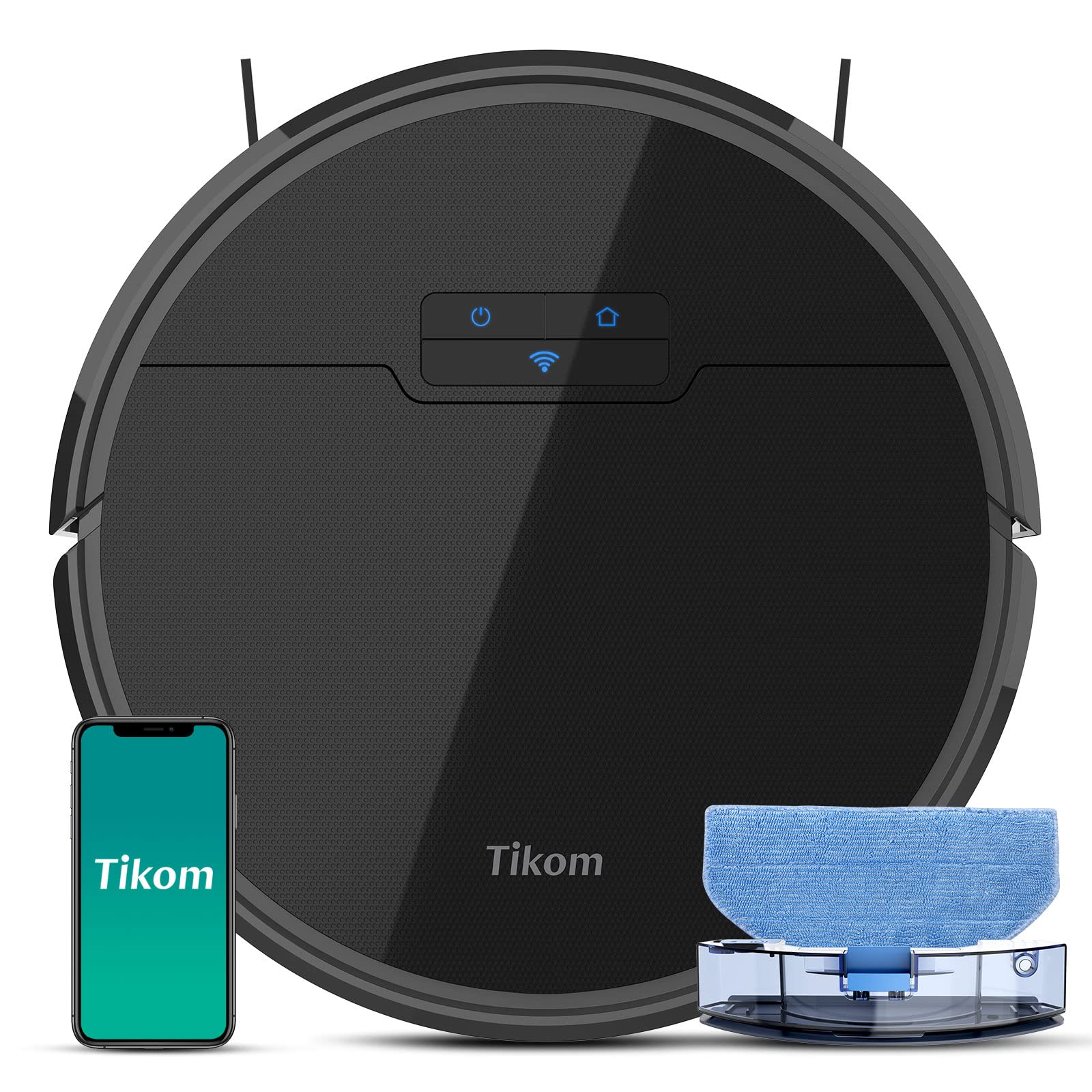 Tikom Robot Vacuum and Mop, G8000 Robot Vacuum Cleaner
