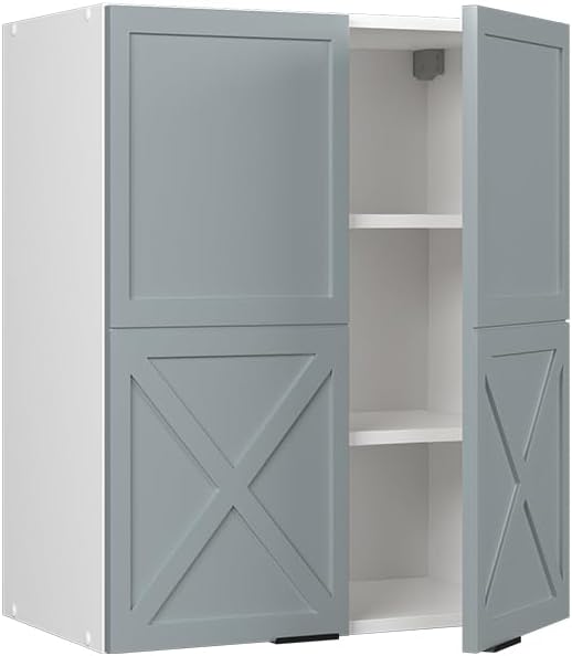 Vicco Meuble pour Four Fame-Line, Blanc Haute Brillance/Blanc, 60 cm avec étagères Ouvertes