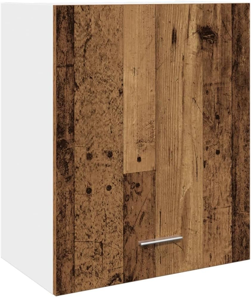 vidaXL Armoire à Micro-Ondes Placard Armoire de Rangement Meubles de Cuisine avec 4 Etagères Intérieur Maison Gris Béton 60x57x207 cm Aggloméré