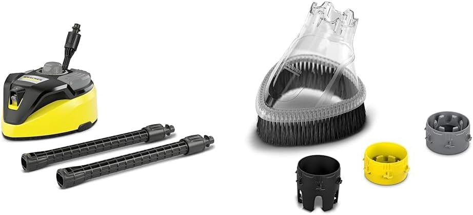 Krcher Flchenreiniger T-Racer T 7 Plus (Spritzwasserschutz, für groe Flchen, zwei Flachstrahldüsen, Handgriff für senkrechtes arbeiten, Powerdüse, Spüldüse)