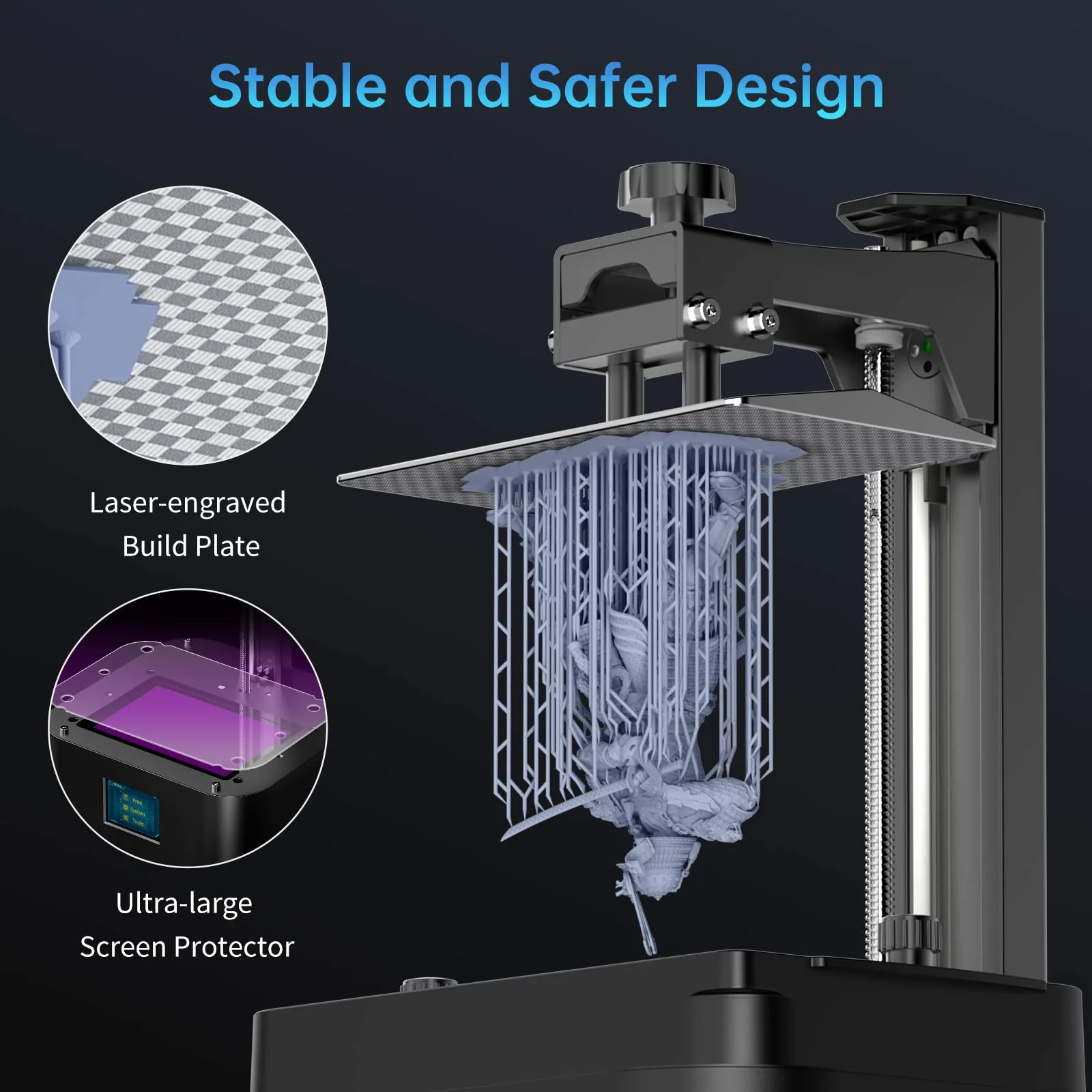 ANYCUBIC 4K+ Resin 3D Printer with 6.6'' HD Mono Screen