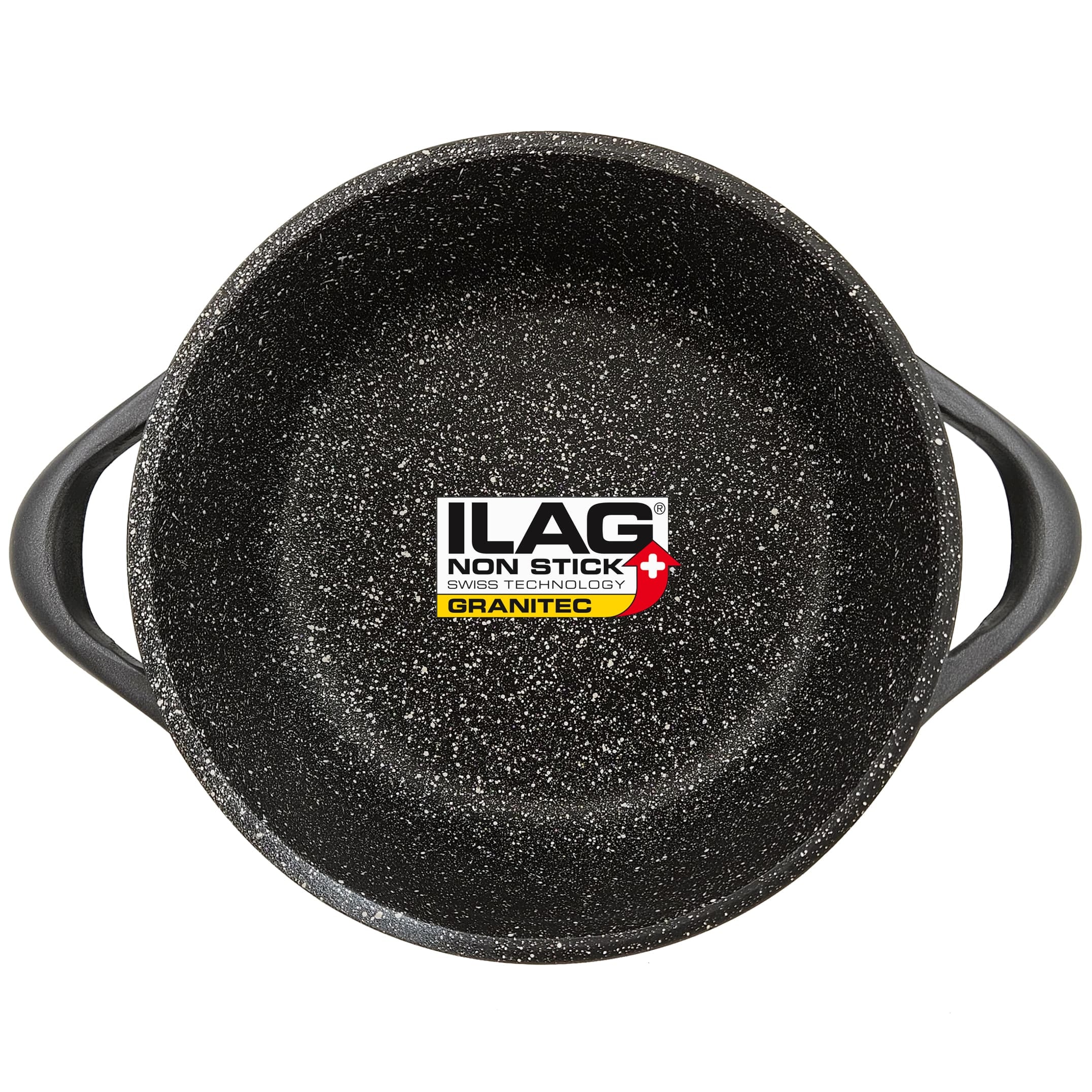 Batterie de Cuisine Induction 8 Pièces Aluminium Fonte 4 Casseroles 4 Couvercles  Noir MGK12S Briebe