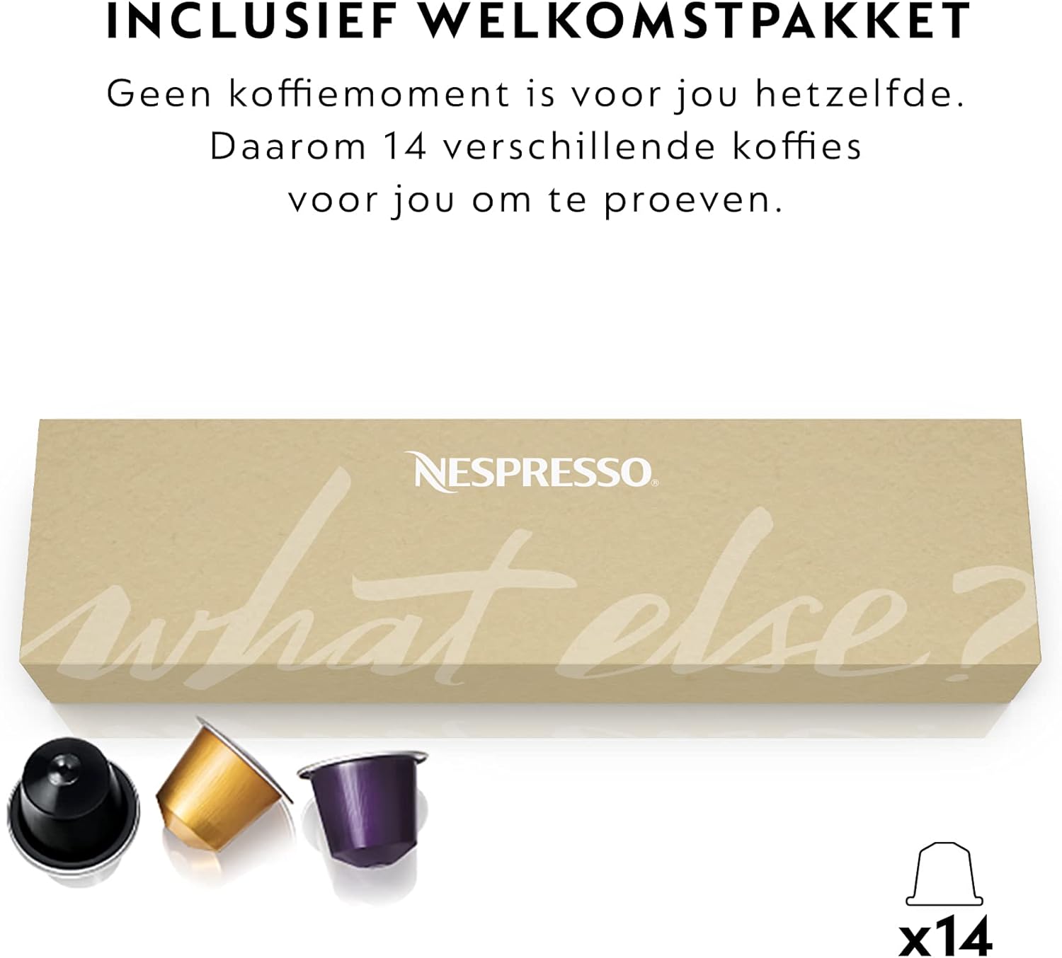 Krups Machine à Café Nespresso Atelier XN8908 - Système de Mousse de Lait - Réservoir d'eau de 1 l - Avec Tasses en Verre Nespresso + Capsules - Pression 19 Bar - Noir/Argenté