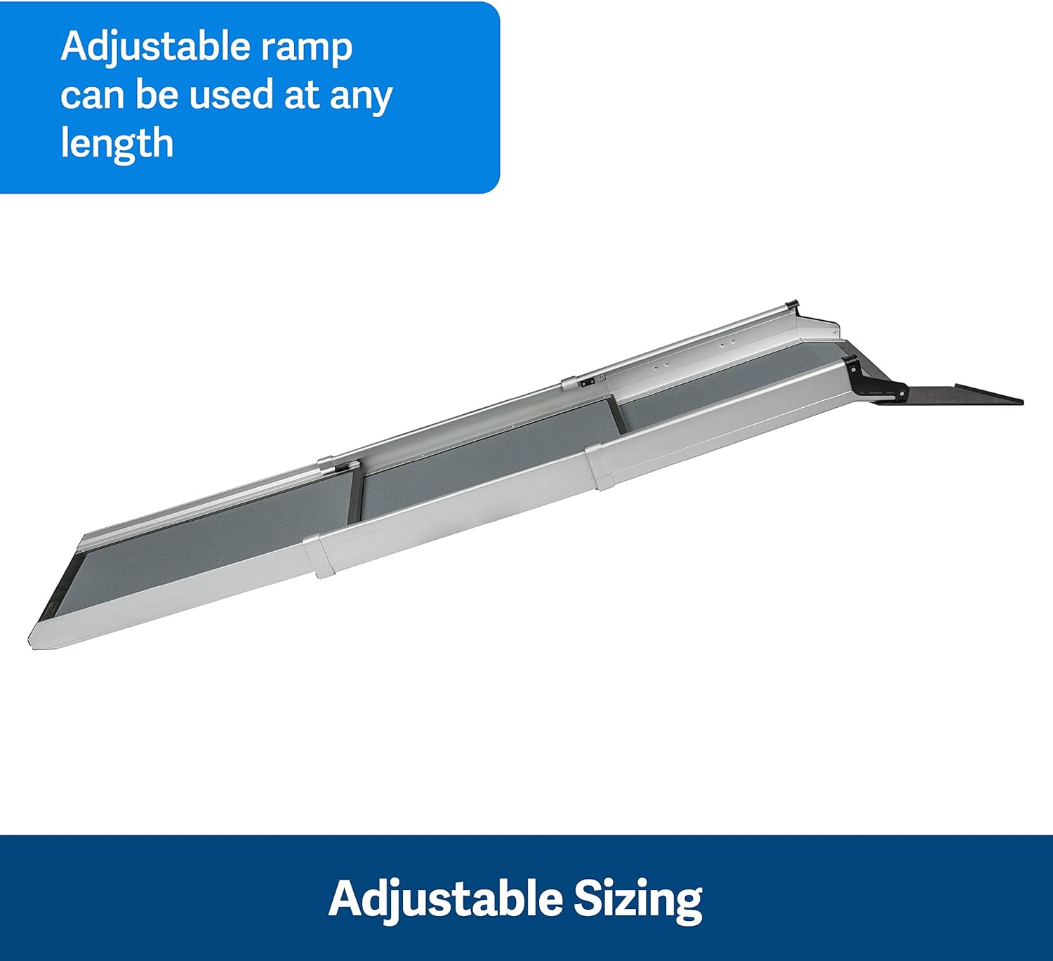 PetSafe - Grande Rampe Télescospique Deluxe Solvit pour Animal de Compagnie Pliable en 3 Parties - Pour Chien Agé, Faible - Rampe d'Accès Ideale pour Voitures - Aluminium, Légère, Compacte