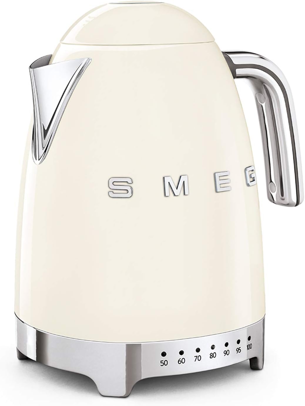 Smeg, Bouilloire à Température Variable KLF04BLEU 1,7 L, Plusieurs Température, Filtre Anticalcaire Lavable, Arrêt Automatique de Sécurité, Indicateur de Niveau d'Eau, Range Câble, 2400W, Noir