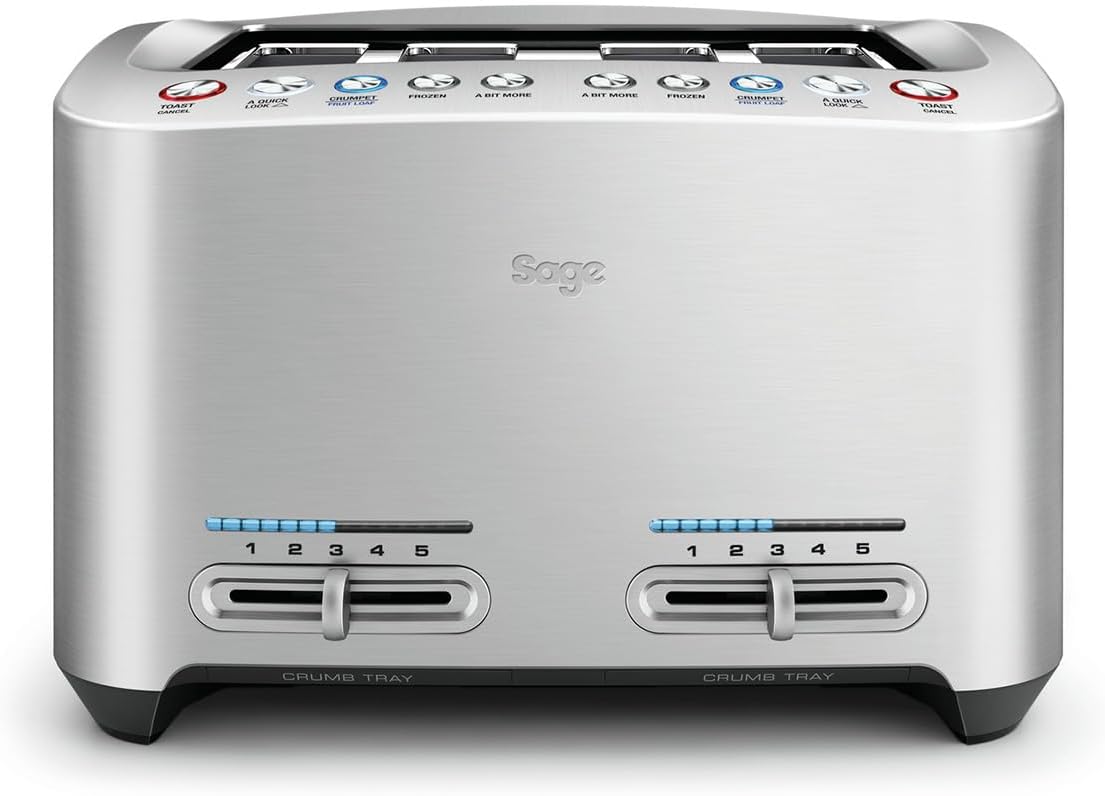Sage - The Smart Toast Grille-pain 4 tranches, Aluminium Brossé