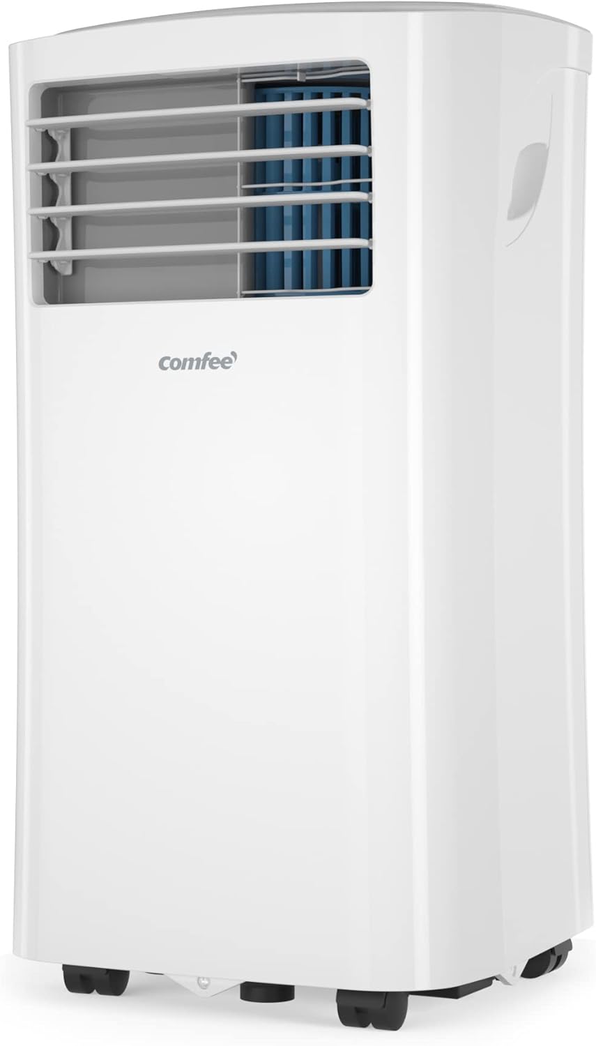COMFEE' Climatiseur Mobile 9000 BTU/h 2,6kW, Contrôle APP, 3 Modes, 3 Vitesses de ventilation, Dimensions compactes, Pour pièces de 33㎡, Breezy Cool 2.6, Fonctionne avec Alexa