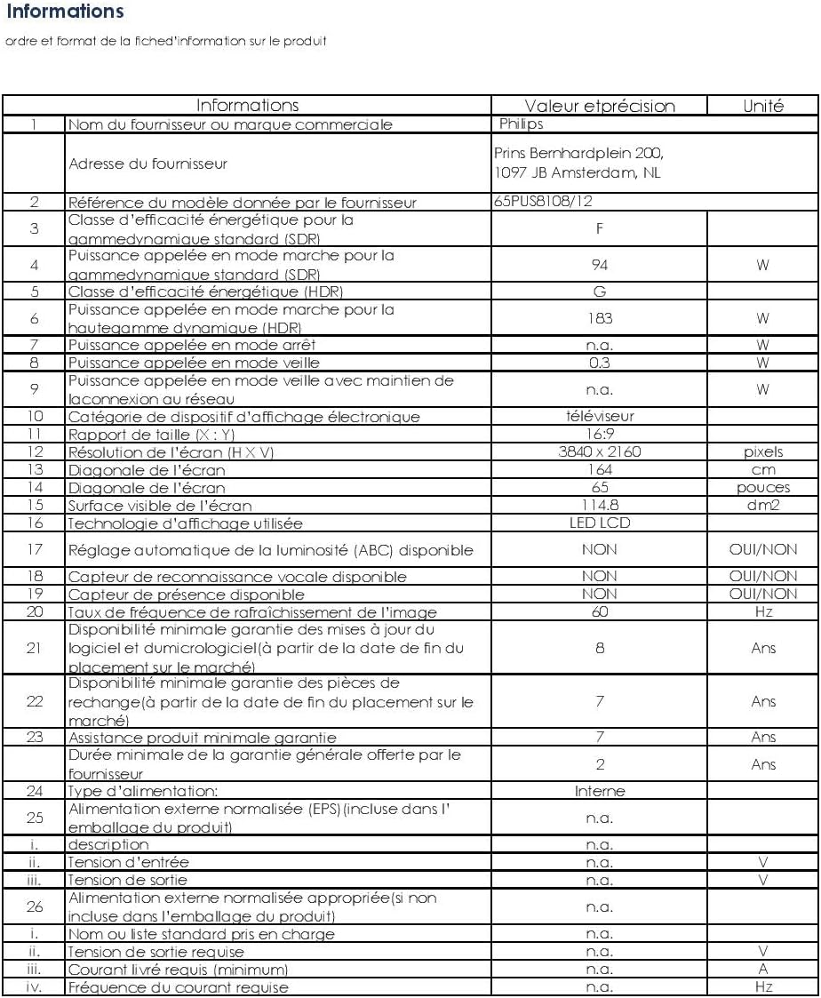 Philips Ambilight 43PUS8109 Smart TV LED 4K - Écran 43 Pouces avec Plate-Forme Pixel Precise Ultra HD, Titan OS et Son Dolby Atmos, Fonctionne avec l’Assistant Vocal Alexa et Google - Chrome satiné