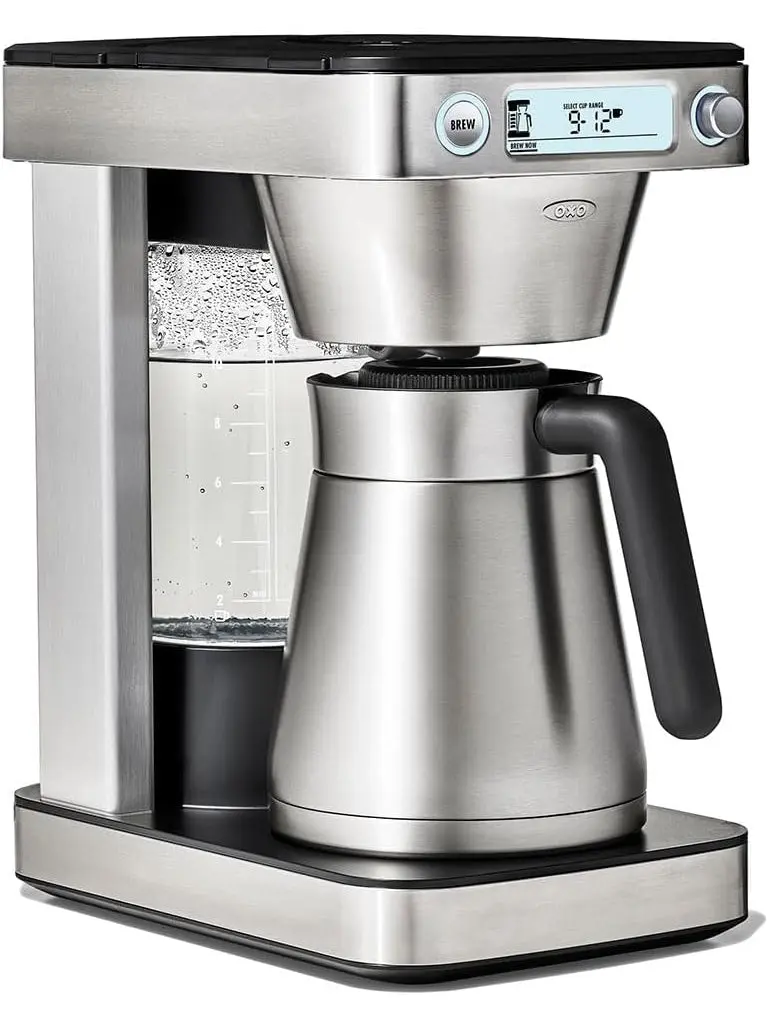 OXO Brew 12-Cup Coffee Maker With Podless Single-Serve Function,Silver