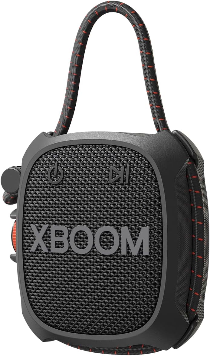 LG, Enceinte Bluetooth puissante, Portable, Enceinte Bluetooth Lumineuse, XBOOM 360°, Éclairage Personnalisable, Jusqu'à 24h d'autonomie, Enceinte Bluetooth Design, DXO2T