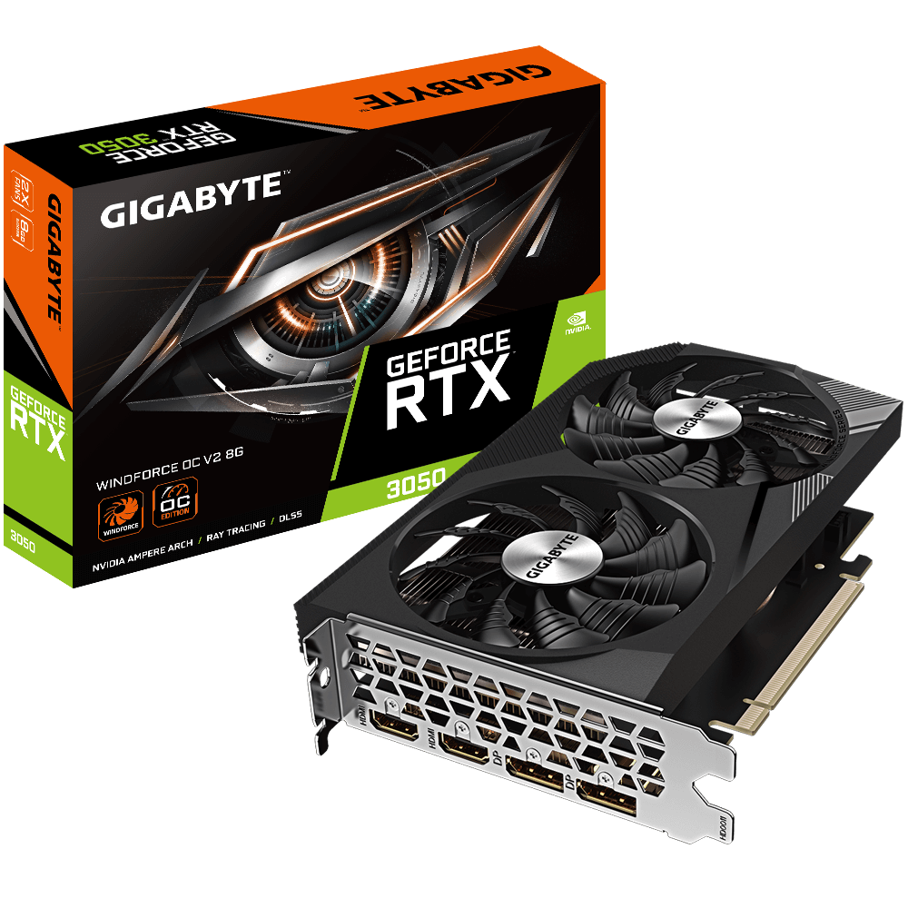 Gigabyte GeForce® RTX 3050 Windforce OC V2 8G