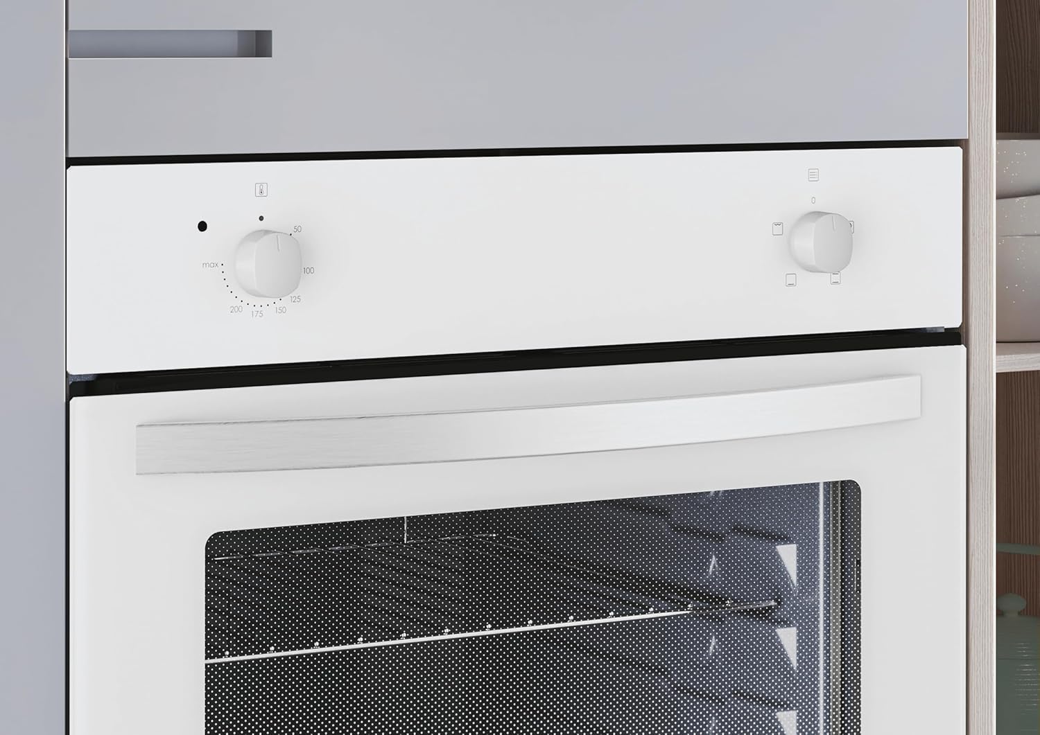 CANDY Four encastrable émail lisse FIDC N100, 70 litres, 3 modes de cuisson