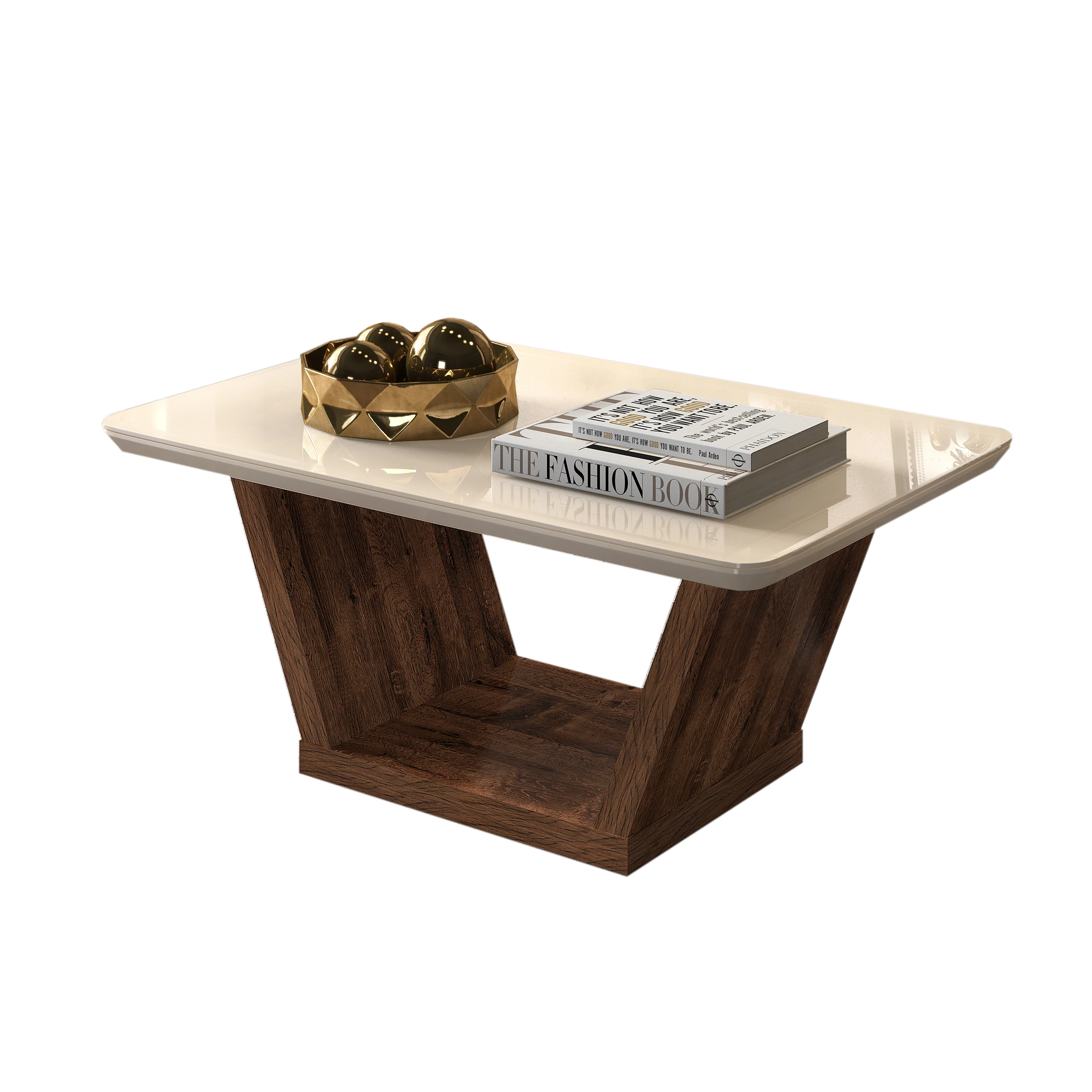 TABLE CENTRALE DJ FRATELLO RUSTICO MALBEC/OFF WHITE * 19 825.146