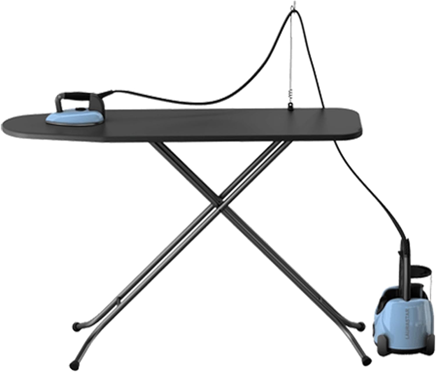 Laurastar Lift Plus Ultimate Black, Centrale Vapeur Nomade 3en1, Repasse, Défroisse et Purifie Vos Textiles, Vapeur Hygiénique, Design, Réservoir Amovible, Repassage Vertical, Enrouleur Automatique,