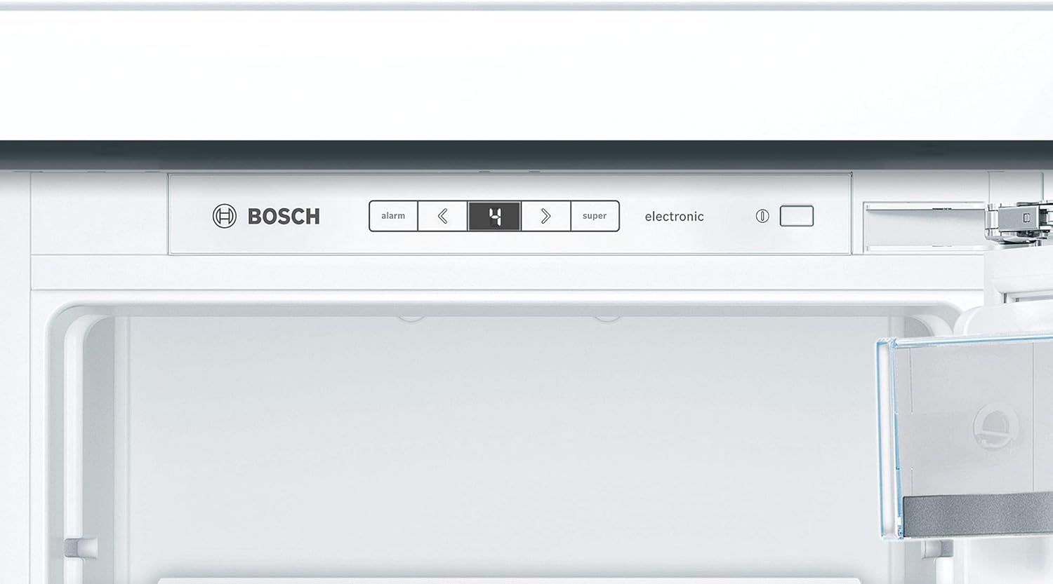 Bosch KIR81AFE0 Serie 6 Réfrigérateur encastrable, 177,5 x 56 cm, 319 L, charnière plate, fabriqué en Allemagne, VitaFresh plus 2 x fraîcheur plus longue, éclairage LED uniforme
