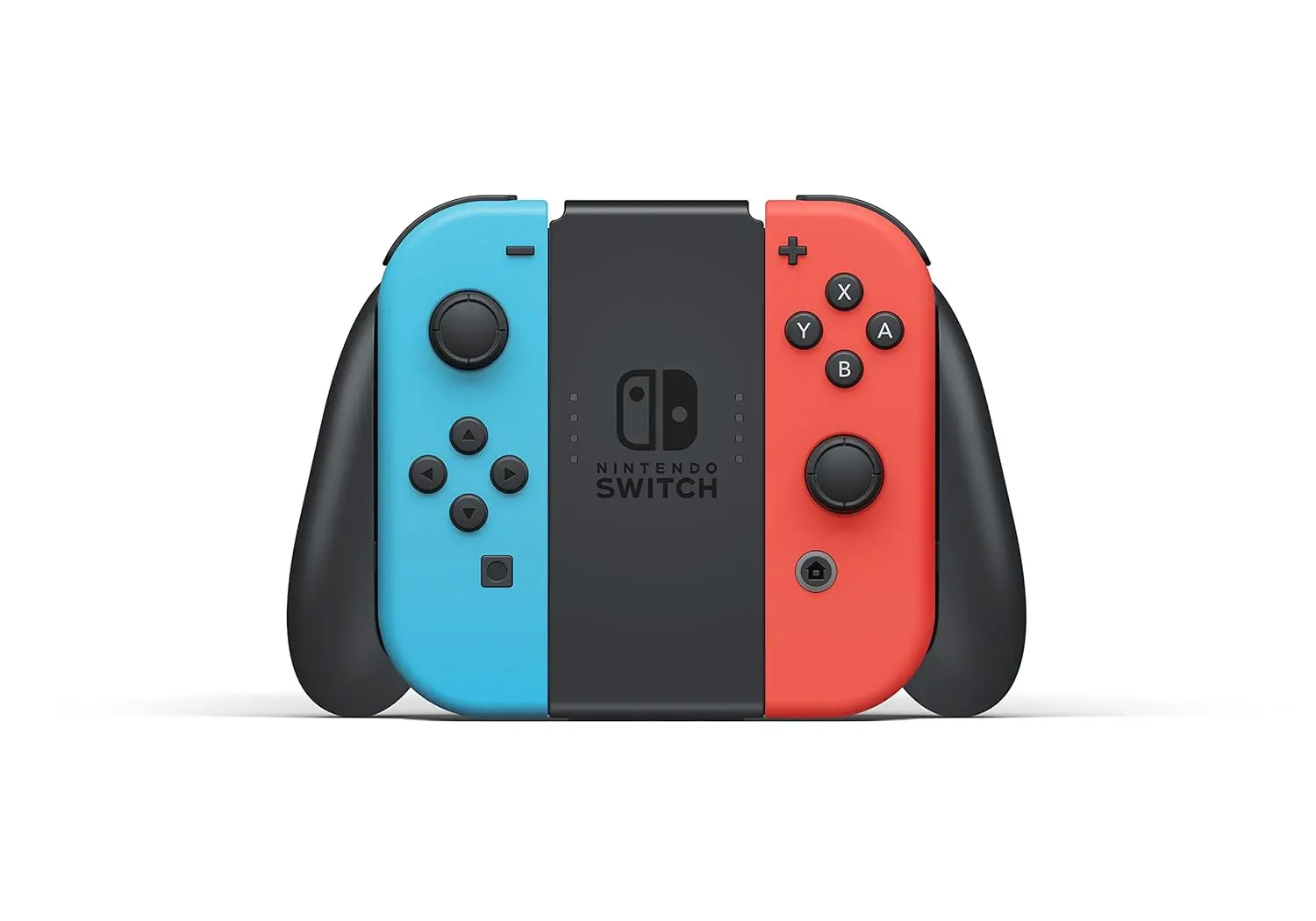 Nintendo Switch with Neon Blue and Neon Red Joy‑Con