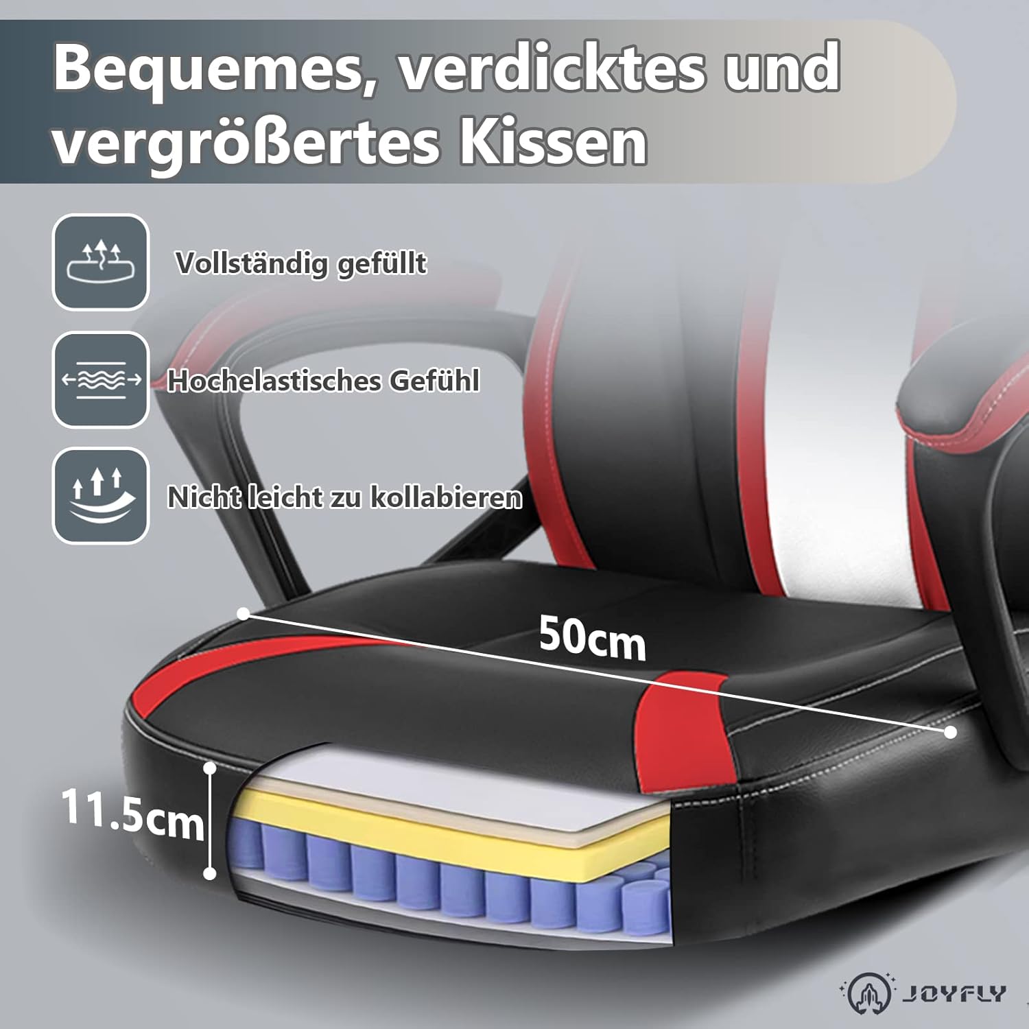 JOYFLY Chaise de Jeu Rose Ergonomique Kawaii Fauteuil Gaming avec Rabbit Ear Chaise de Bureau d'ordinateur Schreibtischstuhl avec Support Lombaire Filles(Rose)