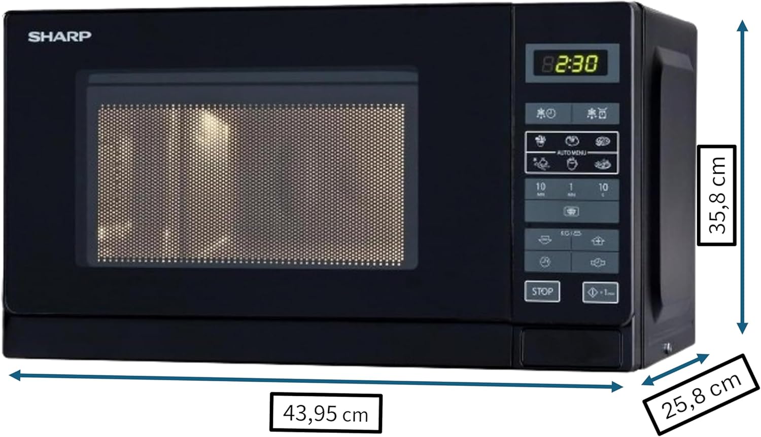 Sharp R-242WW Micro-ondes Solo 20 litres - Blanc