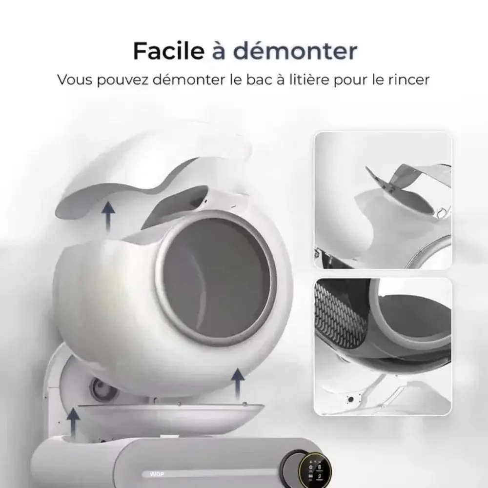 Litière autonettoyante - Pratique et sans odeur