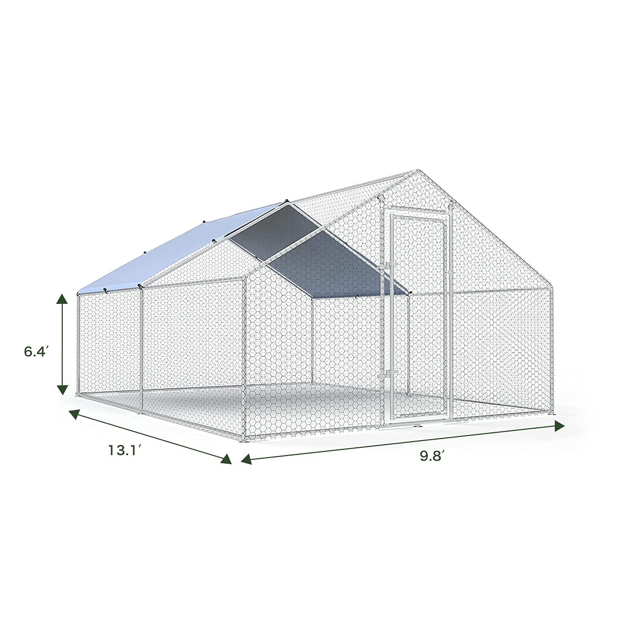 Large Metal Chicken Coop Walk-in Poultry Cage