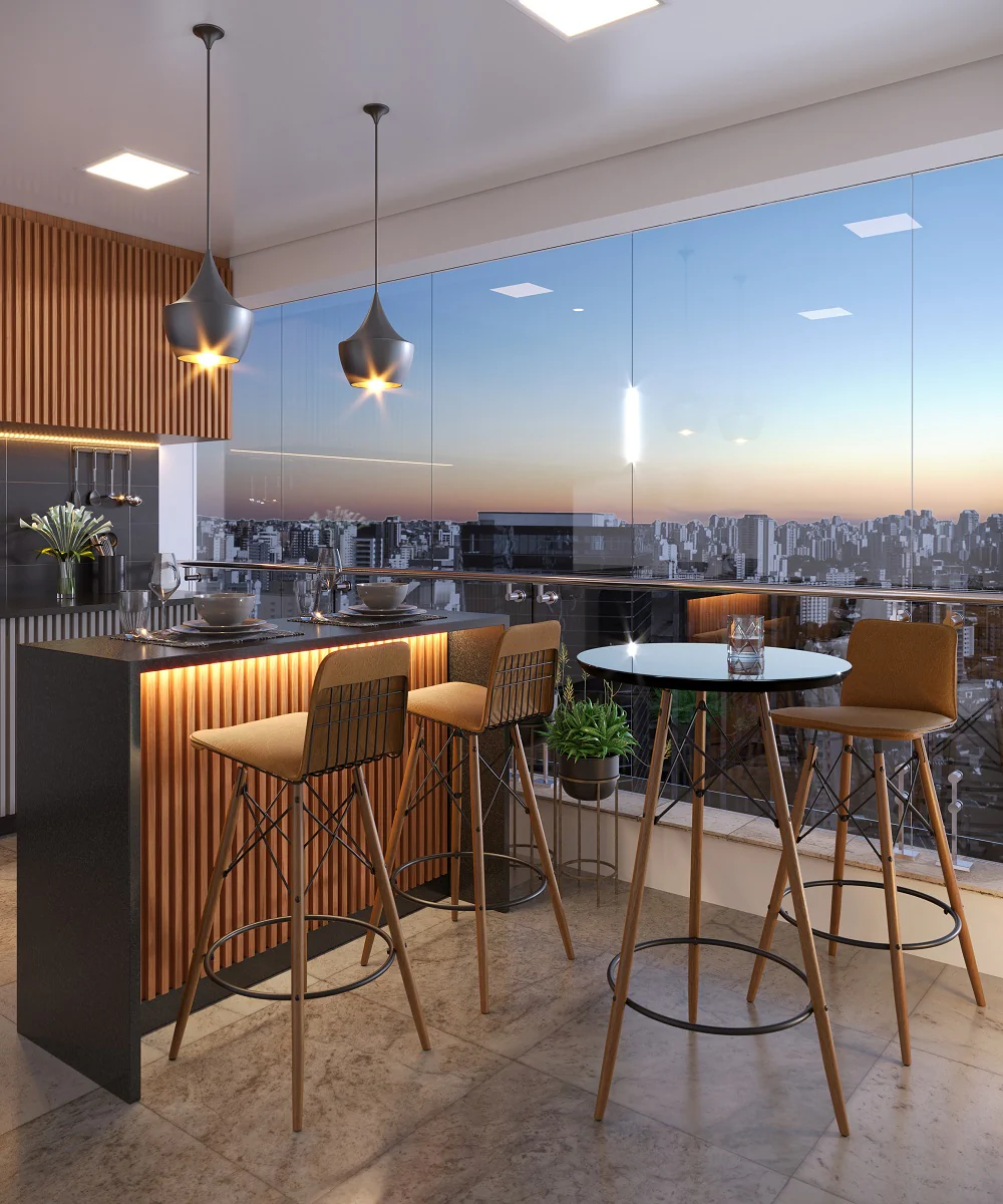 TABLE  MESA BISTRO GOURMET PRETO  98