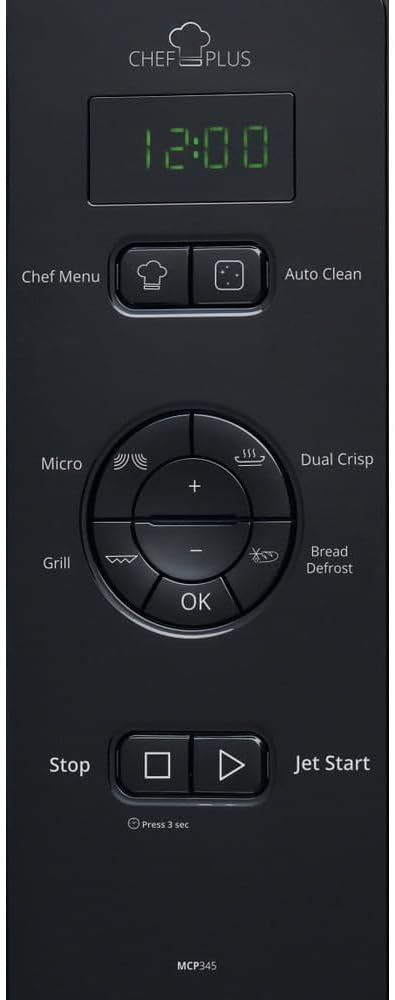 Whirlpool MCP345BL - Four à micro-ondes, 25 l argent