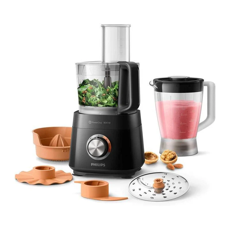 Hr7510/10 Robot Compact Viva Collection - 800w, Avec Blender 1l Et Presse-agrume Philips