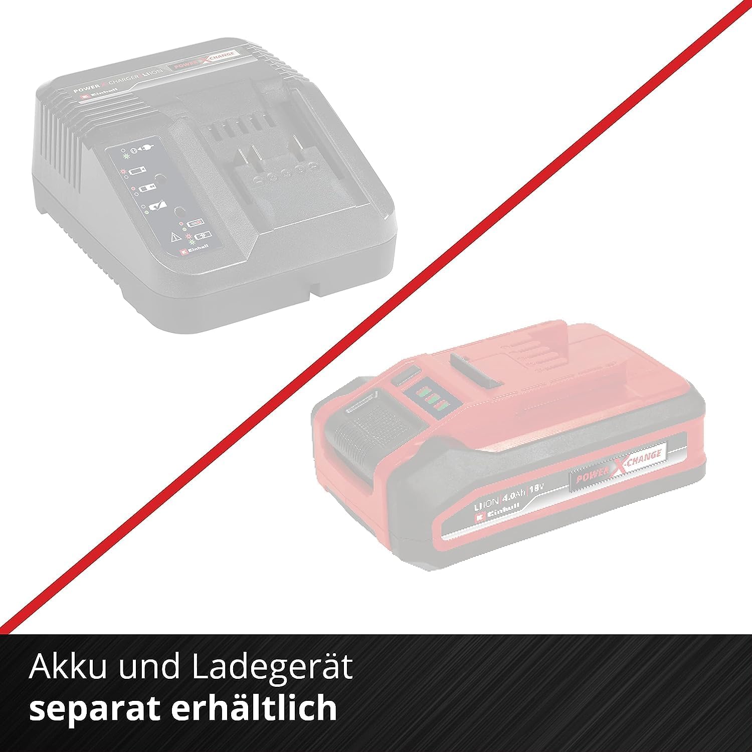 Einhell Akku-Laubsauger Laubblser GE-CL 36 Li E-Solo Power X-Change (Lithium-Ionen, 2 x 18 V, 210 km/h Luftgeschwindigkeit, bürstenloser Motor, 45 l-Fangsack, Tragegurt, ohne und Ladegert)