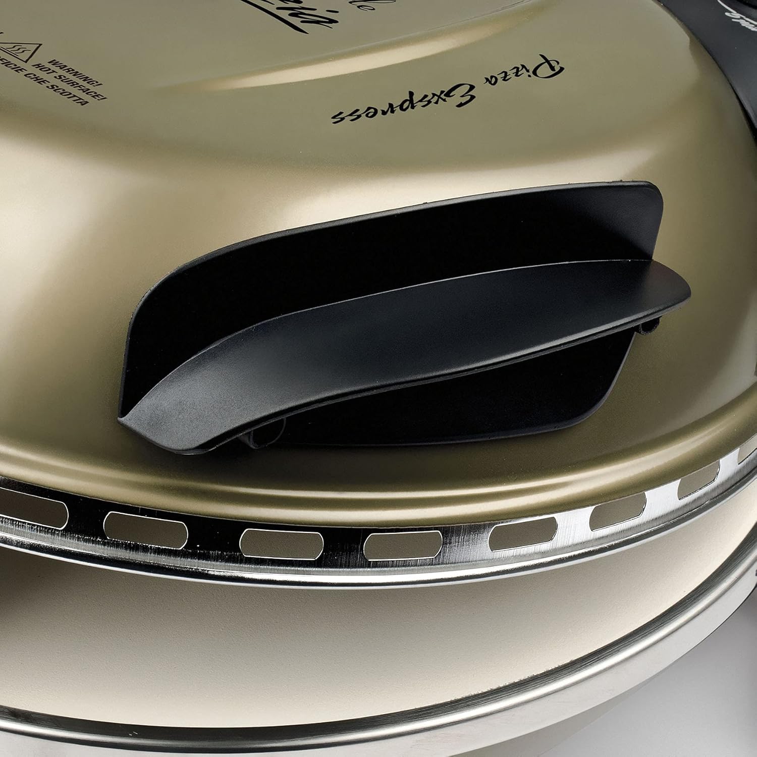 G3 Ferrari G10006 Pizza Exprimer Plaisir, Four Pizza, 1200 W, 400°C, Pierre Réfractaire (diamètre 31 cm), Minuteur 5', Livre de Recettes inclus, Noir