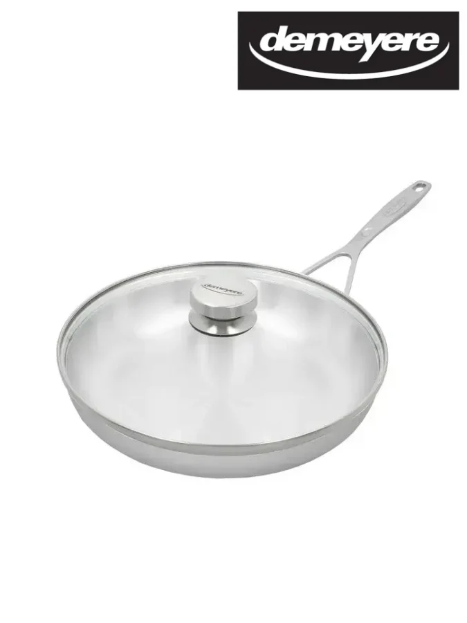 DEMEYERE INDUSTRY 5 Poêle avec couvercle en verre gratuit 28 cm