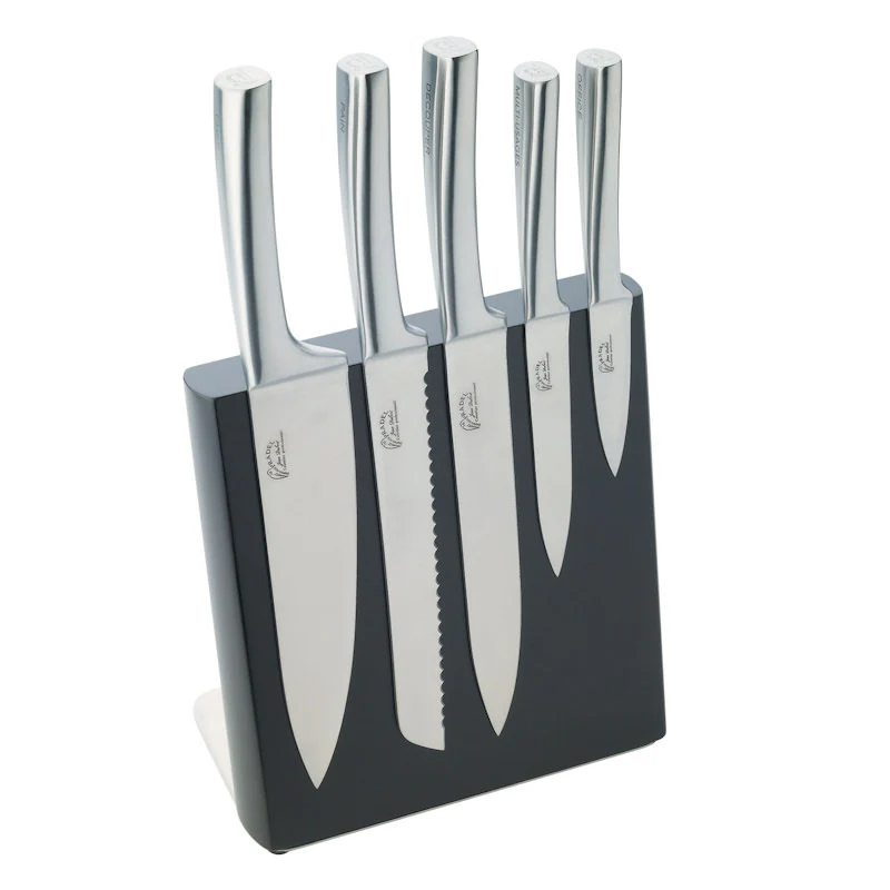 Bloc aimanté noir + 5 couteaux Météor Jean Dubost