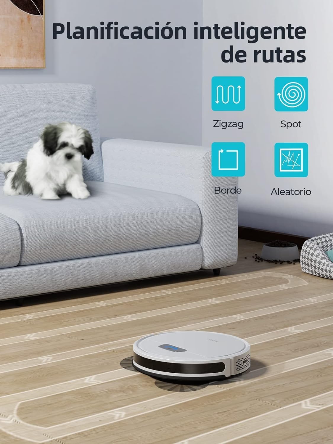 HONITURE Robot Aspirateur Laveur Poils Animaux, G20 Aspirateur Robot 3 en 1, 4000PA, Alexa/WiFi/APP, Idéal pour Tapis Sols Durs, Ultra-Mince Silencieux