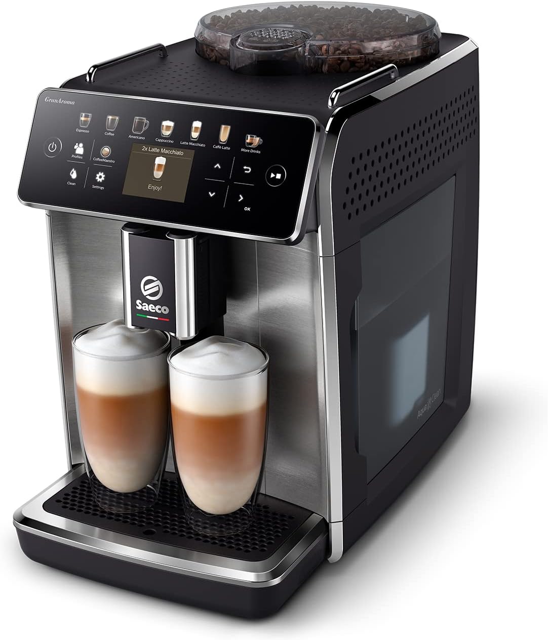 Saeco SM6580/10 Machine Espresso automatique - Noir brillant