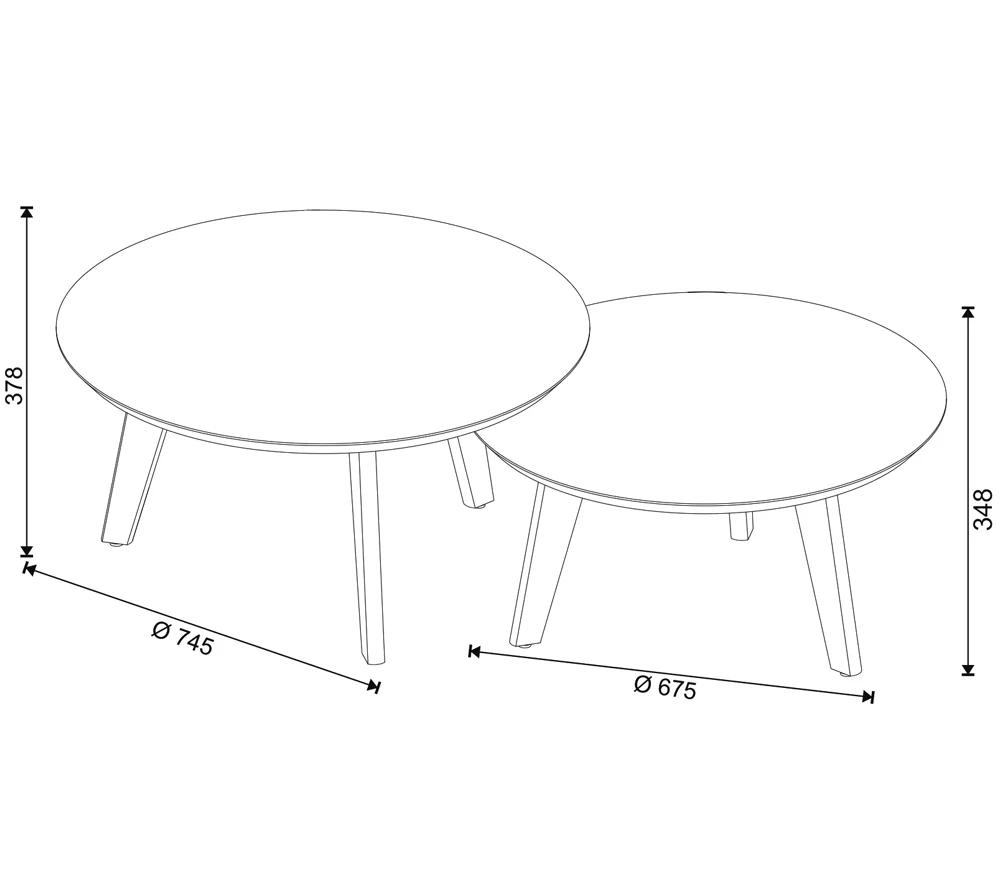 TABLE MESSA CLASSIC CENTRO REDONDA FREIJO 60276