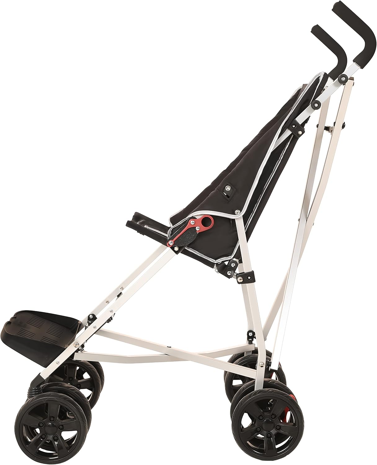 Poussette MobiQuip XL, Poussette pour besoins spécifiques, Poussette pour enfant handicapé plus âgé, Grande poussette noire