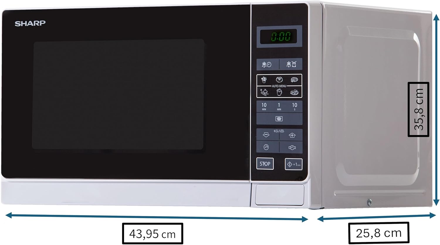 Sharp R-242WW Micro-ondes Solo 20 litres - Blanc