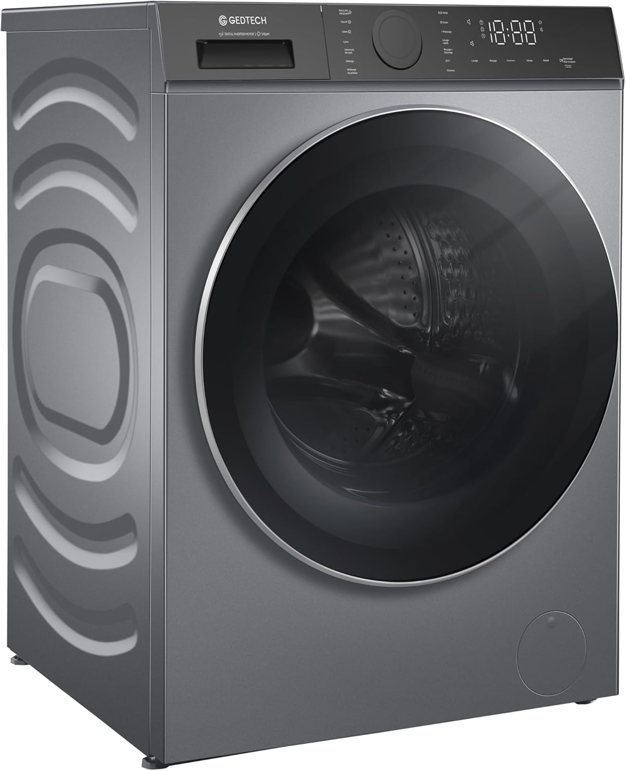 Lave-linge frontal GEDTECH GLL71200WH - 7 Kgs - 1400 tr/mn - 16 programmes - Eco - Intensif - Rapide – Très Faible conso