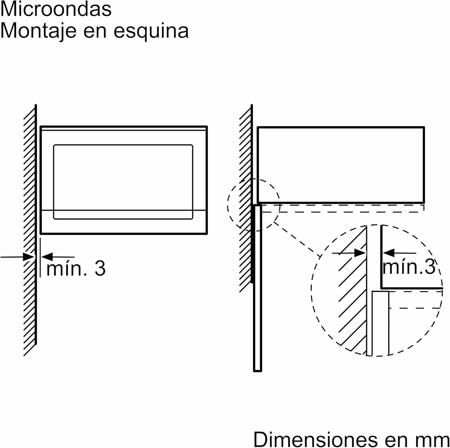 Bosch BEL523MS0 Série 4 - Micro-ondes intégrable - 60 x 38 cm - 5 puissances - 20L - Inox