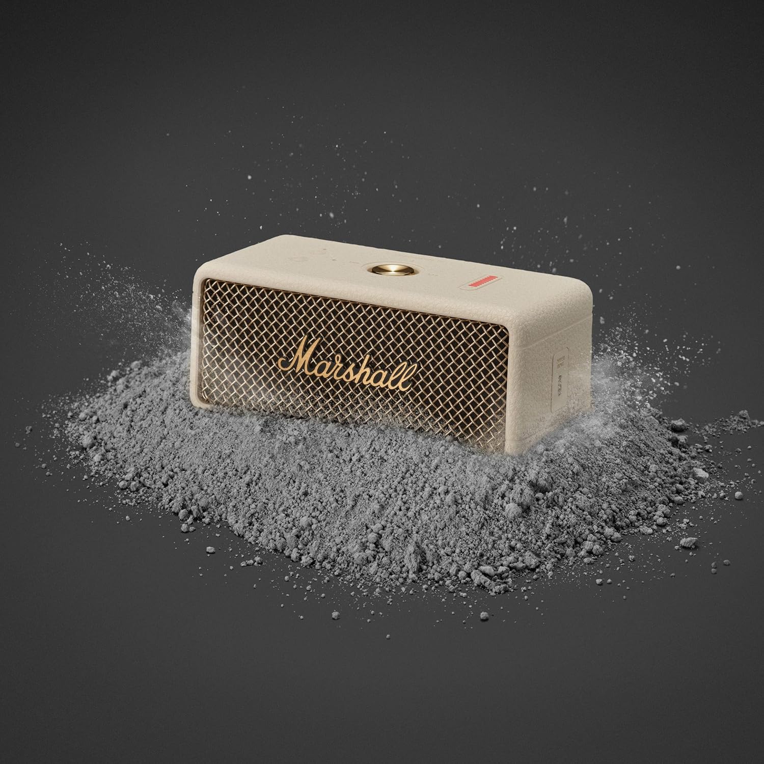 Marshall Emberton III Enceintes Bluetooth Portables, sans Fil, IP67 Résistant à la Poussière et à l'eau, Plus de 32 Heures de Lecture, Charge Rapide - Noir & Laiton