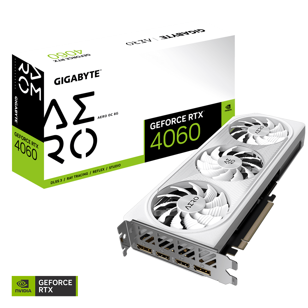 Gigabyte GeForce® RTX 4060 Aero OC 8G