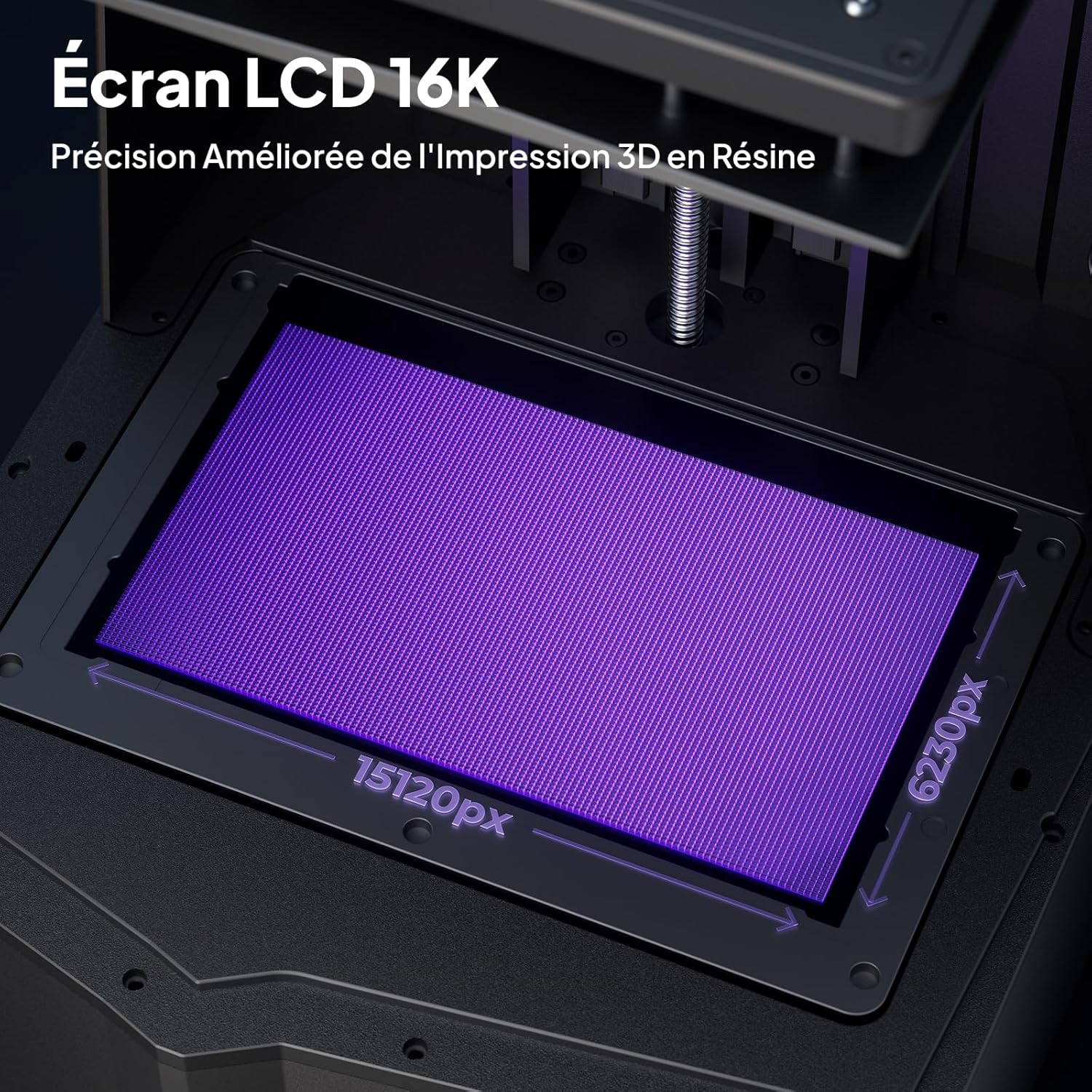 ELEGOO Saturn 4 Ultra Imprimante 3D Résine, LCD Mono 12K de 10 Pouces, Haute Vitesse de 150 mm/h, Nivellement Automatique et Intelligente, Transfert WiFi, Taille d'impression 218,88x122,88x220 mm³