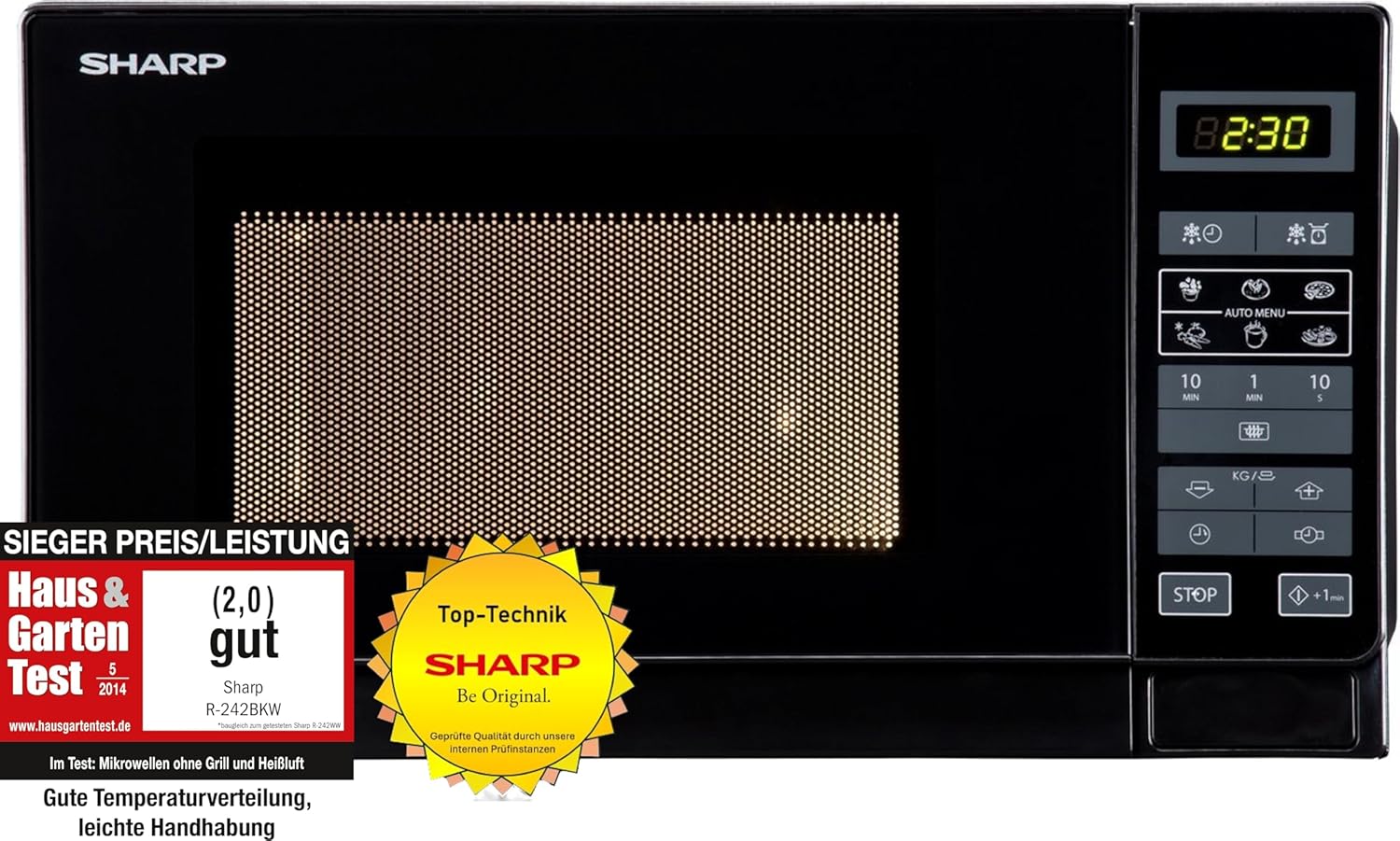 Sharp R-242WW Micro-ondes Solo 20 litres - Blanc