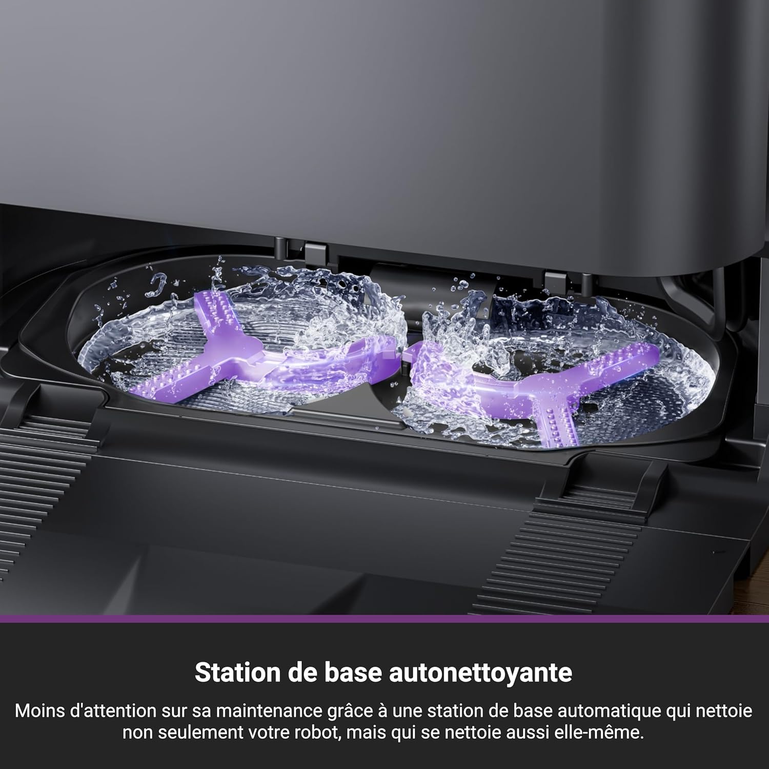 EUREKA J15 Pro Ultra Aspirateur Robot,Robot Aspirateur Laveur 16200 Pa,Nettoyage des Bords,Brosse Anti Enchevêtrement,Lavage de Serpillière à l'eau Chaude 75℃,Base autonettoyante