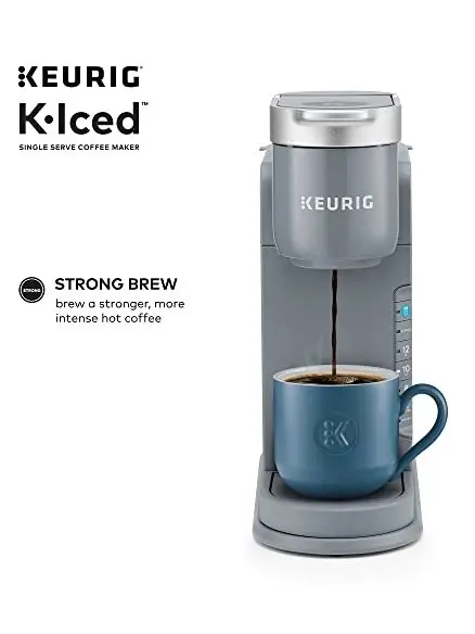 Keurig K-Iced Single Serve Coffee Maker - Brews Hot and Cold - Gray